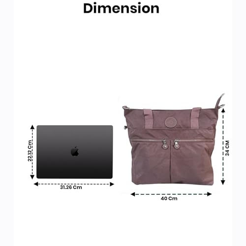 Image of CHIBAO Tote Bag for Women & Men, Polyester, Large Capacity Shoulder Bag, Handbag, Dual Handles, Multiple Pockets, Multipurpose, Everyday, Office, College, Travel, Shopping, Purse, Casual Bag