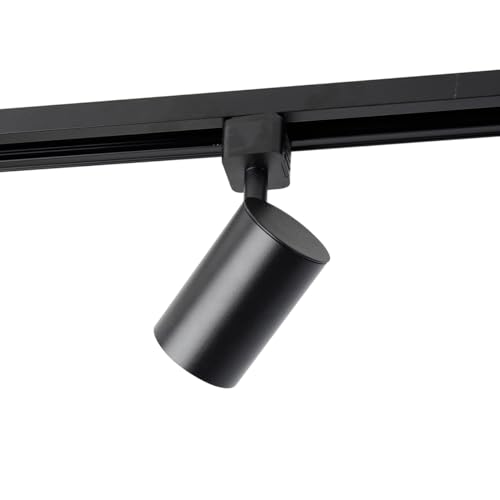 QAZQA - Modern Modernes Schienensystem Komplettset I Spotlight I Deckenspot I Deckenstrahler I Strahler schwarz 4-flammig Spotbalken-flammig 1-phasig - Yade I Wohnzimmer I Schlafzimmer - Aluminium Län