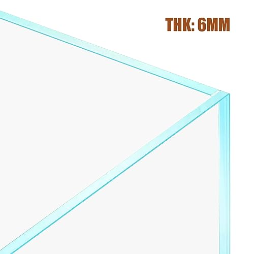 Image of LYPHARD AQUARIUMS 15 Gallon Rimless Aquarium, Ultra Clear Glass Low Iron Rectangular Fish Tank L19.6xW13xH13.8 Inches Thickness 6mm with EVA Foam Mat Included
