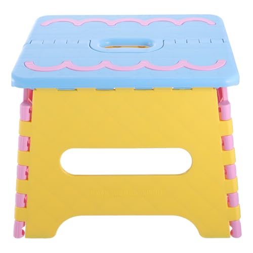MAGICLULU Tabouret Pliant Portable en Plastique 18 Cm Marchepied Léger et Compact Bleu Tabouret Cuisine et Jardin pour Adultes et Maison Utilisation Intérieure et Extérieure