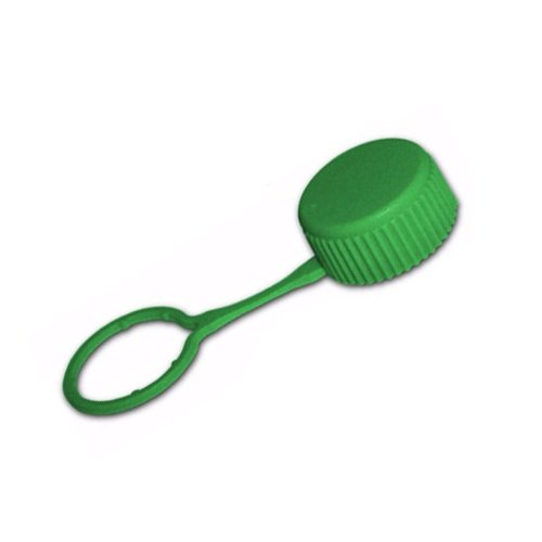 Axygen SCO-LP-G Looped Microcentrifuge Tube Screw Caps With O-Ring for Axygen 0.5, 1.5 or 2mL Tubes, Green PP (1 Case: 500 Caps/Unit; 8 Units/Case)