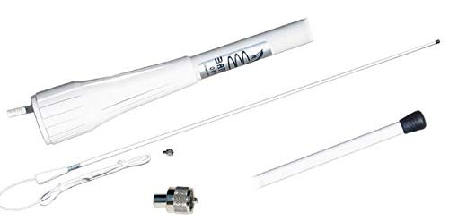 PARACHINISHOP Antenna VHF in Fibra 150 CM con Cavo RG 58 Accessori BARCAC Nautica