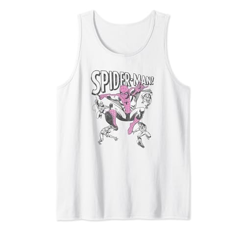 Débardeur Spider-Man imprimé vintage respirant en coton doux
