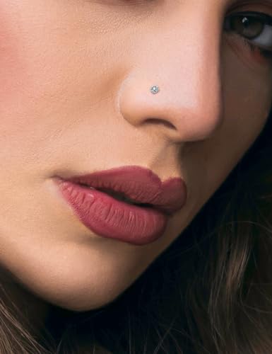 16G ASTM F136 Titanium Surgical Steel Internal Thread Flat Back Studs Earrings Lip Rings Labret Medusa Helix Tragus Cartilage Earring stud Piercing Jewelry for Women Men Silver Black Gold3