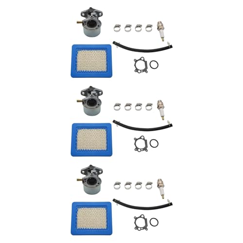 Carburateur 799868 pour moteur Briggs Stratton 498170 799872 lot de 3 pièces