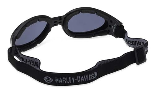 Harley-Davidson Men's Dust Foldable Round Eyewear w/Headstrap - Shiny Black2