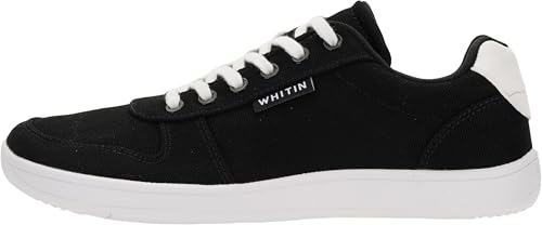 Image of WHITIN Women's Minimalist Barefoot Shoes Wide Toe Box W882 | Natural Toe Freedom, Zero Drop Balance, Flexible Thin Sole, Lightweight Canvas Comfort, Daily Walking