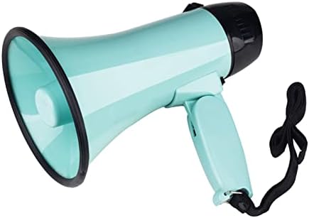 Portable Megaphone Bullhorn Portable Megaphone Speaker Trumpets Recording Tour Guide Speakers Loud Volume Macaron Color Green Pink Powerful and Lightweight Amplifiers(Pink- No Battery)