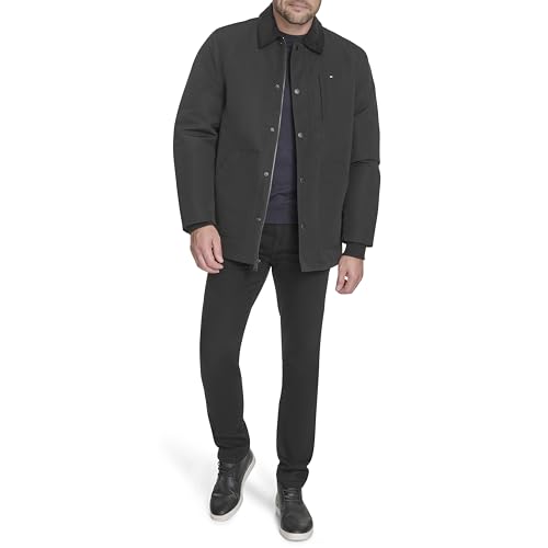 Tommy Hilfiger Mens Barn Jacket With Corduroy Collar2