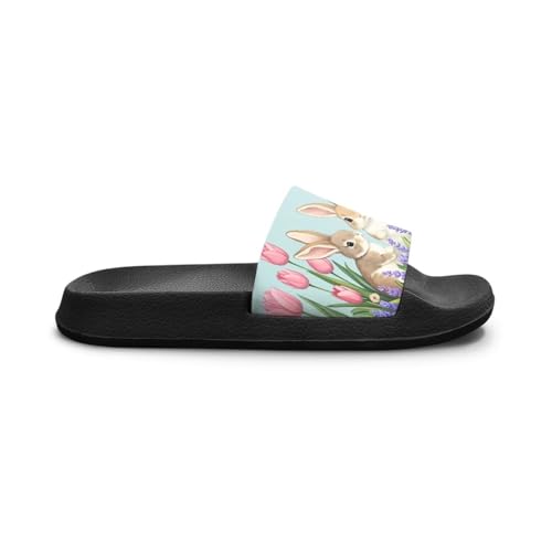 Image of Boy & Girls Slide Sandals Kids Shower Shoes Non Slip Summer Slippers Beach Sandals
