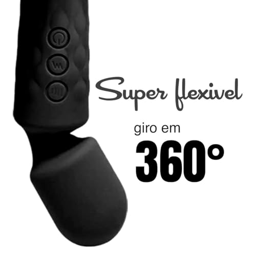 vibrador Elétrico Portátil Varinha mais de 28 Modos de Vibração e 8 Intensidades Massageador Íntimo