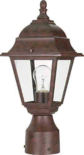 Image of Nuvo Lighting 60 /547 Postlantern with Clear Glass, Bronze /Dark