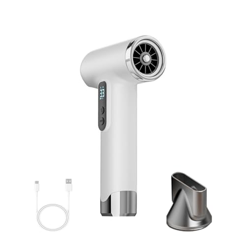 SL Nevnmoe Cordless Hair Dryer, 15000mAh Battery, Rechargeable Hair Dryer, 3 Adjustable Hot and Cold Wind, Used for Travel, Camping, and RV.