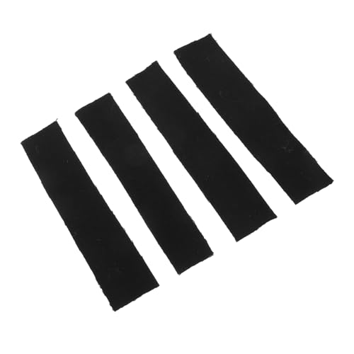 OFFSCH 4pcs Muffling Pad Practice Mute Pad for Musical Instrument Black Wool Felt for Silent Practice