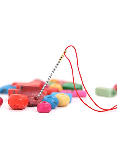 image for CIKKUE Self Threading Sewing Needles, 24PCS Embroidery Needles for Han