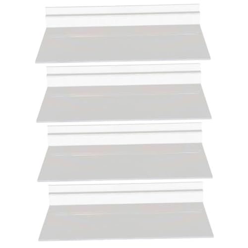 LIFKICH Elegant White Shoe Rack Floating Slatwall Rack for Wall Shoe Shelf Display