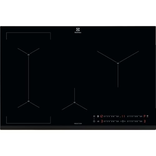 Electrolux Piano Cottura KIS82449 Nero Da incasso 80 cm A induzione 4 Fornello(i)