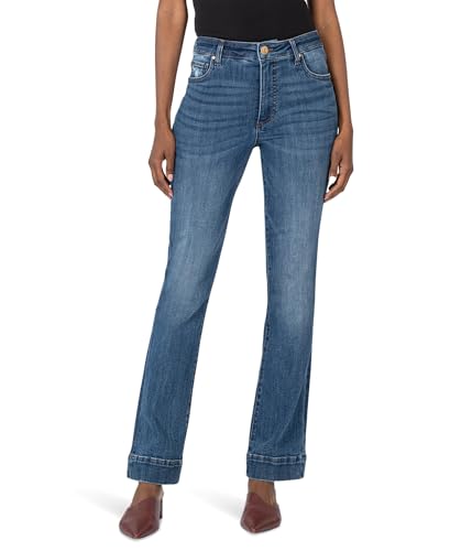 KUT from the Kloth Women's Kelsey High-Rise Fab Ab Ankle Flare with Wide Hem