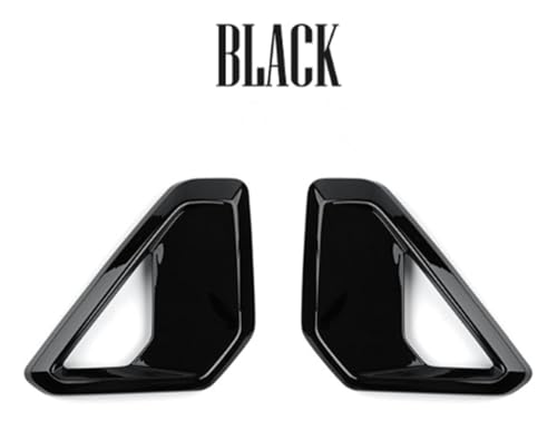 Cnaurda K206-M Gloss Black Abs Front Bumper Middle Mesh Cover Front Fog Light Lamp Cover Trim Compatible thumb #1