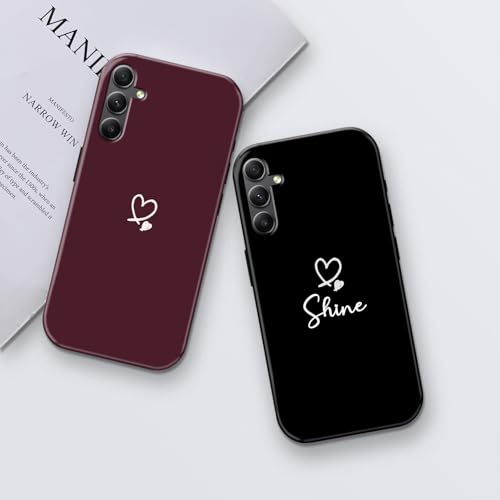 Image of COLORflow Back Cover Compatible with Samsung Galaxy A34 5G | Cute Korean Hearts Customized | Glossy Armoured Bumper with Camera Protection Back Cover Compatible with Samsung Galaxy A34 5G