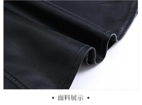 Women Long Leather Trumpet Skirt Office Elegant High Waist Mi Length Bodycon Skirts3