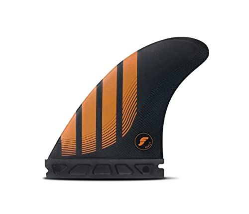 Futures Fins Conjunto de aletas P6 Alpha Thruster, carbono/laranja, médio