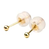 PLUSTER ピアス K18 つけっぱなし 両耳 2mm (金属アレルギー対応 本物) 丸玉 18金 ゴールド (ギフトボックスセット)/ レディース メンズ ジュエリー アクセサリー 誕生日 プレゼント