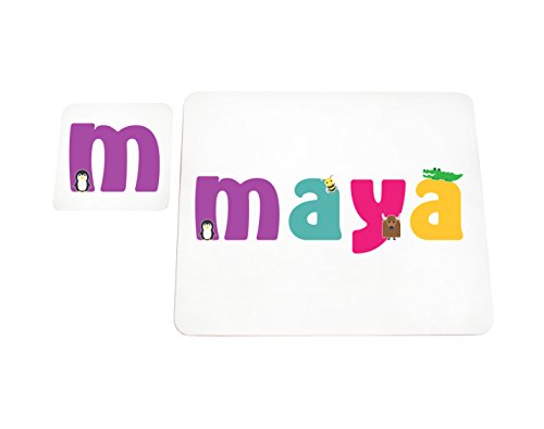 Napperon Maya avec dessous de verre pour éviter les taches des enfants
