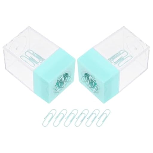 CAXUSD 2 Juegos Almacenamiento de clips magnéticos clip de almacenamiento multifunción Light Green | Ya disponible en tu tienda friki favorita! En mundofriki.es!