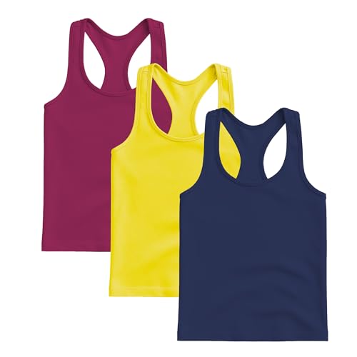Image of Kurve Premium Girls Seamless Supersoft Wide Strap Comfortable Racerback Tank (Made with Love in The USA)