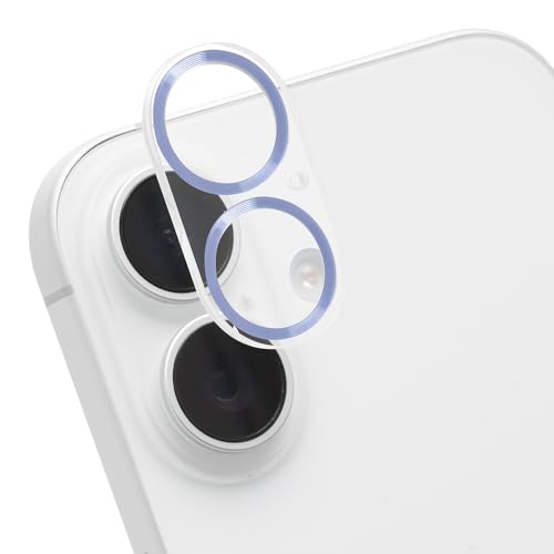 iFace iPhone 16 / 16Plus ��p �J���������Y �ی�J�o�[ �����K���X (���^���y�[���u���[)�yiphone16 iphone16plus 16�v���X �J���������Y�v���e�N�^�[ �J���������Y �J�o�[ �J�����t�B���� �J���� �����Y�ی�