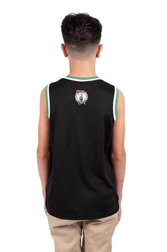 Image of Ultra Game Youth NBA Official Tank Top Mesh Sleeveless Muscle T-Shirt - Black