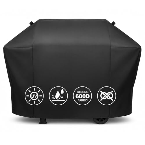 Image of QuliMetal 55 Inch Grill Cover for Outdoor Heavy Duty Waterproof