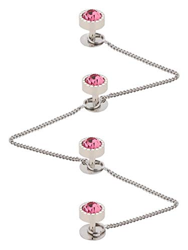 Brass Kurta Buttons with Diamond Crystal and Chain TSSPKURTA1963