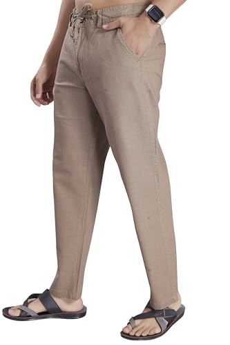 Image of DIVISIVE Men's Relaxed Fit Cotton Linen Blend Trousers