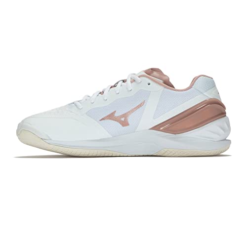 Mizuno Damen Wave Stealth Neo Handballschuhe, White Rose Snowwhite, 41 EU