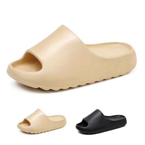 Hsttgsr Pillow Slippers for Women and Men, EVA Anti-Slip, Super Soft, Quick-Drying Comfort Cloud...