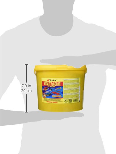 Tropical Vitality Color Flockenfutter - Farbverstärkend Für Alle Zierfische, 1 Liter