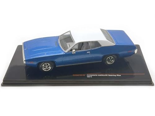 IXO 1/43 Plymouth Satellite Sebring Plus 1971 Azul/Blanco miniatura 2