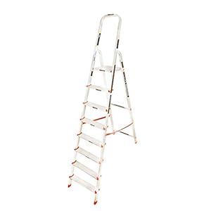 Eurostar 108 Aluminum 7-Step + Platform Ladder (Silver)