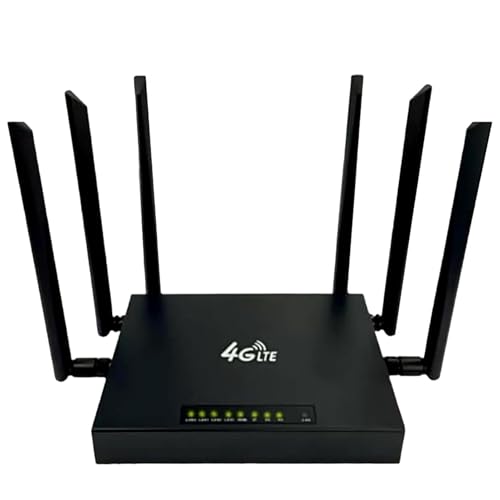 Image of Home Wireless WiFi Router 6 Omnidirectional Antennas Smart Router | Unlimited Satellite Internet Plug Play for Laptop, Cell Phone, TV, Urban, Rural, Desert