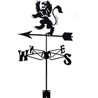 Ornamento Banderuola, Banderuole, Banderuola Con Leone Danzante Banderuola In Acciaio Inossidabile Pratico Indicatore Di Direzione Del Vento Strumento Di Misurazione Scena Di Fattoria Artigianato Da G