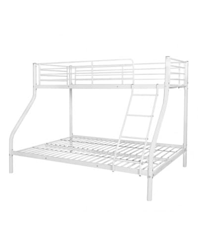 CAMBIATUSMUEBLES CTM® Litera Metálica Nido – Estructura de Acero Reforzado con Somier, Barandilla de Seguridad y Escalera, Diseño Industrial Ideal para Dormitorios Compartidos