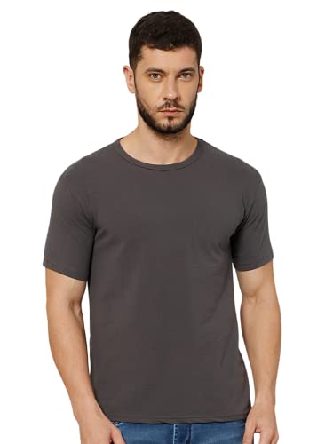 Image of T-Shirt for Men - 100% Cotton Casual T-Shirt | Half Sleeve, Round Neck 4 Way Stretch Fabric | Slim Fit T-Shirt