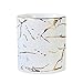Cabilock Portapenne marmorizzato Tazza portaoggetti in ceramica delicata Portaoggetti da tavolo Portapenne stile nordico Portapenne per cosmetici Tazza bianca