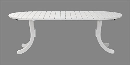 Solling Möbel Gartentisch Sylt oval - ausziehbar- Holz weiß lackiert - Qualität aus Deutschland - B00I9YVQ8E Solling Möbel Gartentisch Sylt oval - ausziehbar- Holz weiß lackiert - Qualität aus Deutschland