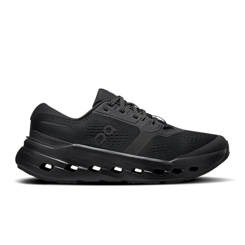 On Women's Cloudrunner 3 Sneaker, Black/Black, 10