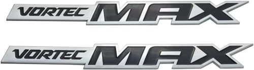 Image of 3Pcs Vortec MAX High Output Emblems Car Badges 3D Decal Replacement for Silverado (Chrome /Black)