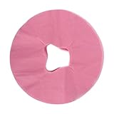 VICASKY 50 Stück Einweg Massagebett Gesichtsauflagen aus Weichem Vliesstoff Komfortable Gesichtspolster für Beauty Salon Spa Klinik Hygienischer Schutz für Massagebett mit Gesichtsloch