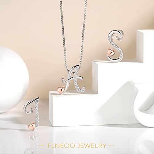 Flneoo Initial Necklaces For Women Trendy 14K Gold Plated Initial Necklace For Teen Girls Gifts, Dainty Girls Jewelry Letter Necklace For Women Initial Necklace Jewelry Gifts For Teen Girls #TOP6